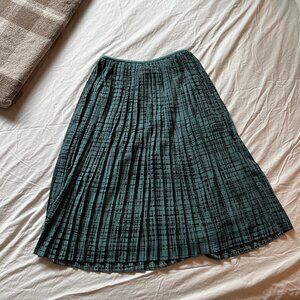 EUC Banana Republic Teal Pleated Midi Skirt W's M